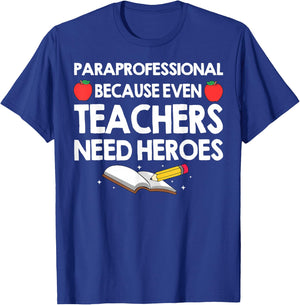 Cool Para Professional Women Kindergarten Preschool T-Shirt - T-Shirt | Royal