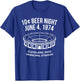 Cleveland Baseball Shirt Retro 10 Cent Beer Night T-Shirt - T-Shirt | Royal