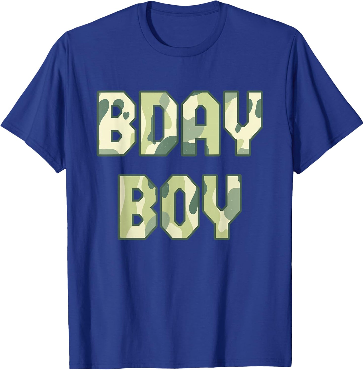 Camouflage Theme Bday Boy Military Little Officer Birthday T-Shirt - T-Shirt | Royal