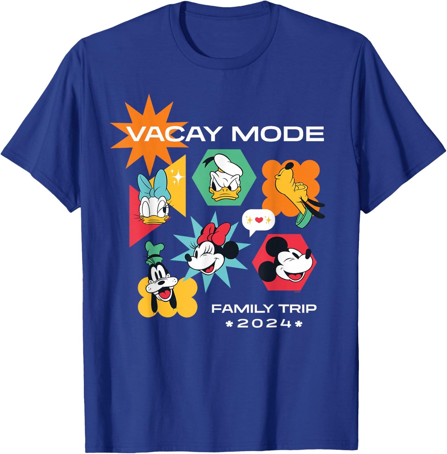 Disney Mickey & Friends Vacay Mode Family Trip Vacation 2024 T-Shirt - T-Shirt | Royal