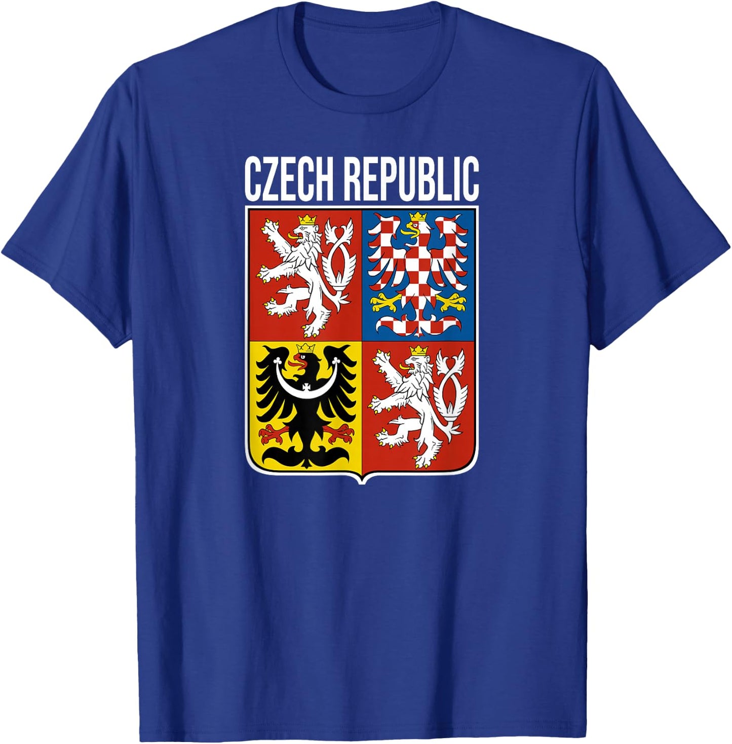 Flag Symbol of the Czech Republic , Black, S T-Shirt - T-Shirt | Royal