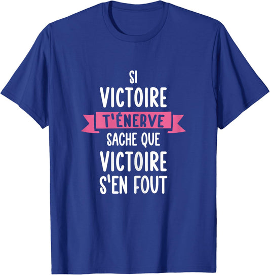 Women's Gift Humour Personalised Name Victory T-Shirt - T-Shirt | Royal