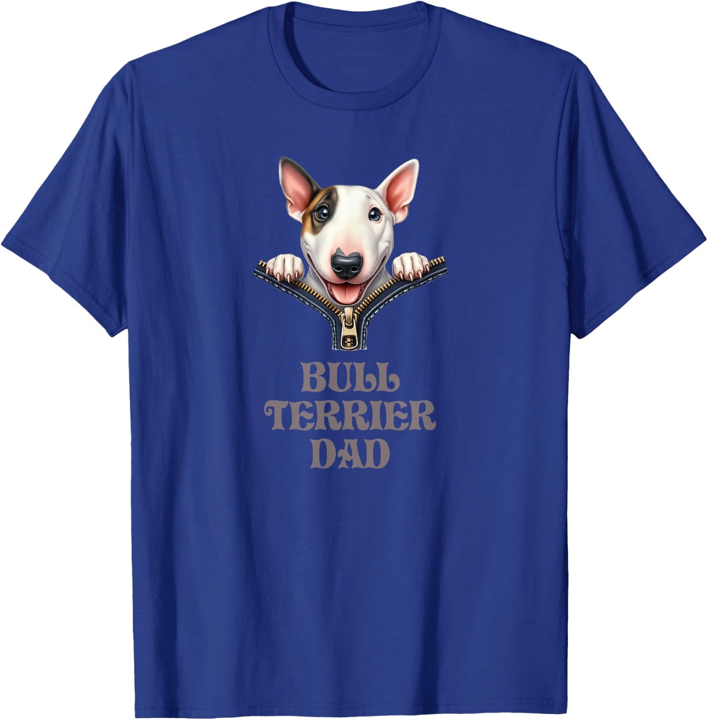 Bull Terrier Dad T-Shirt - T-Shirt | Royal