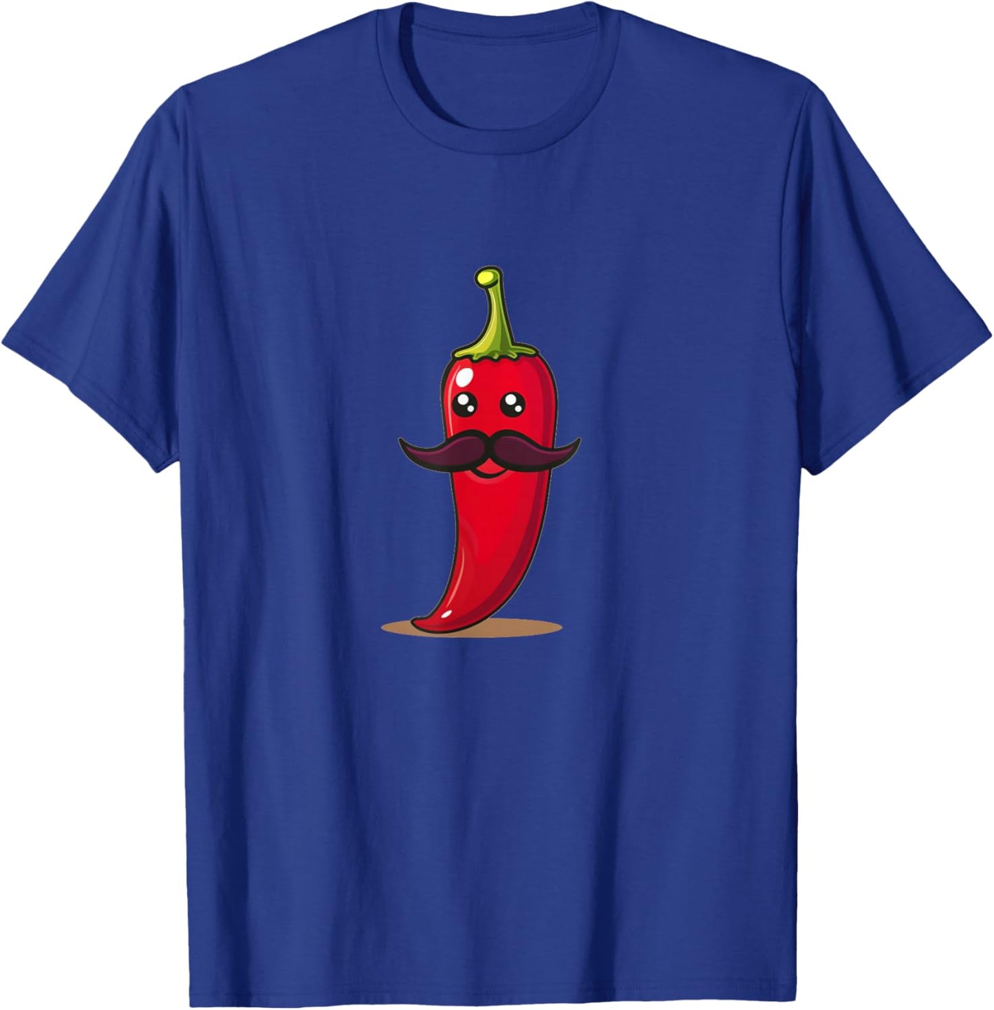 Cool aussehendes Chili mit Schnurrbart für Bartpfeffer-Liebhaber T-Shirt - T-Shirt | Royal