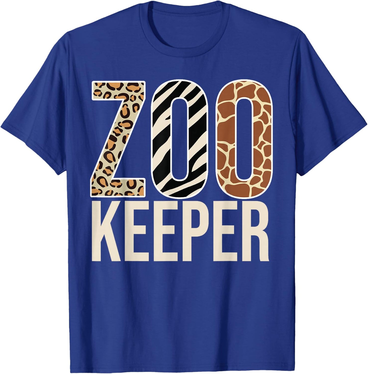 Zookeeper Animals Zoo Wildlife Lover Safari Savanna Costume T-Shirt - T-Shirt | Royal