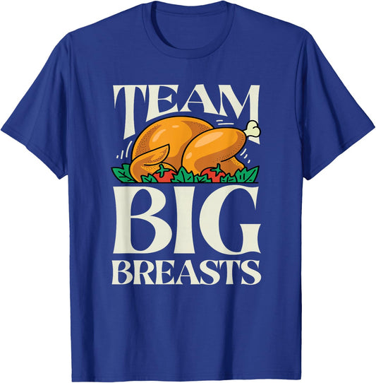 Funny Thanksgiving Men Turkey T-Shirt - T-Shirt | Royal