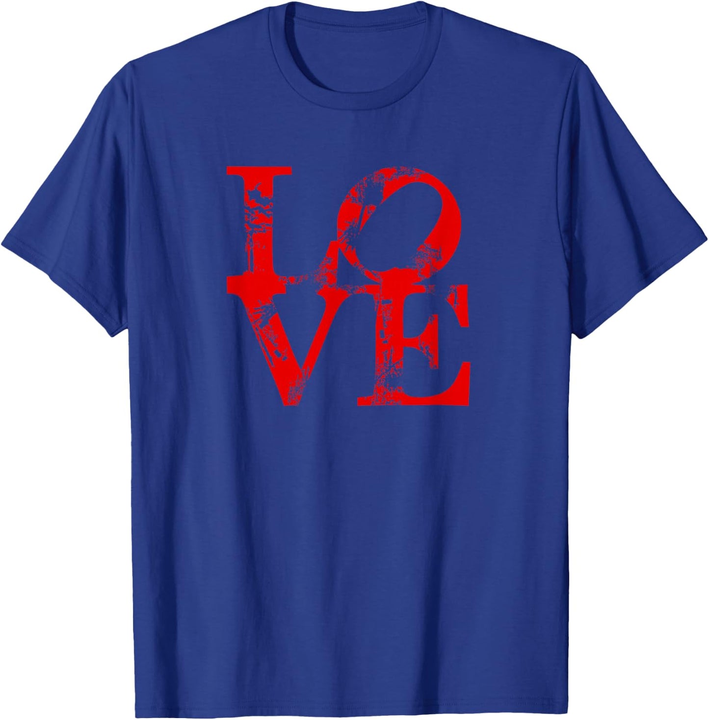 Love Sign Statue in Philadelphia Vintage T-Shirt - T-Shirt | Royal