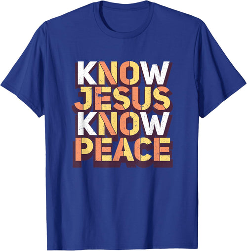 Know Jesus Know Peace Christian Religious Matching Gift
