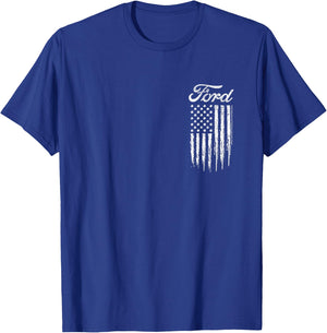 Ford Americana Logo , Black, S T-Shirt - T-Shirt | Royal