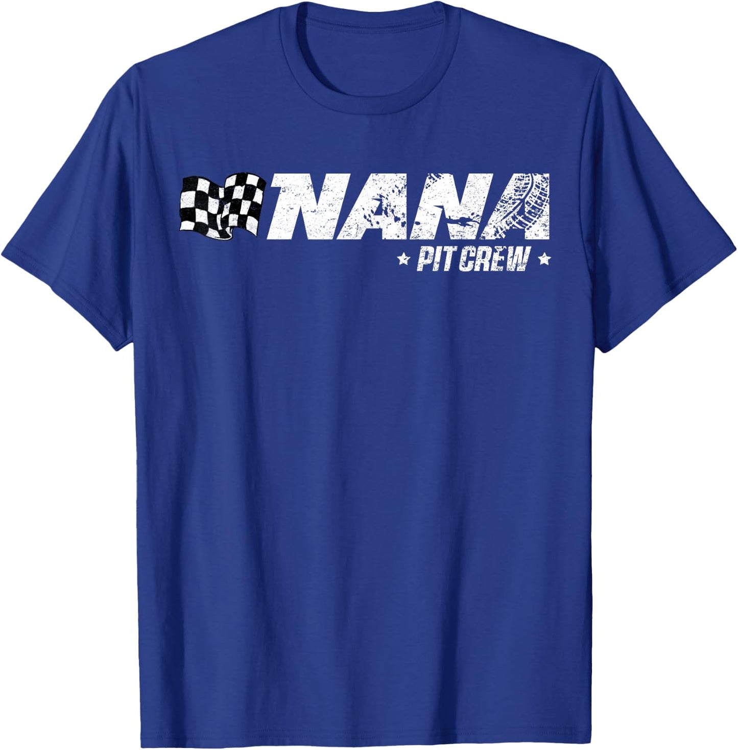 Nana Pit Crew Race Car Birthday Family Racing T-Shirt - T-Shirt | Royal