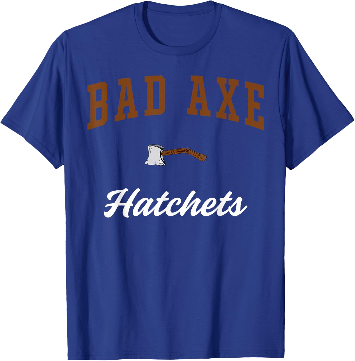 Bad Axe High School Hatchets T-Shirt - T-Shirt | Royal