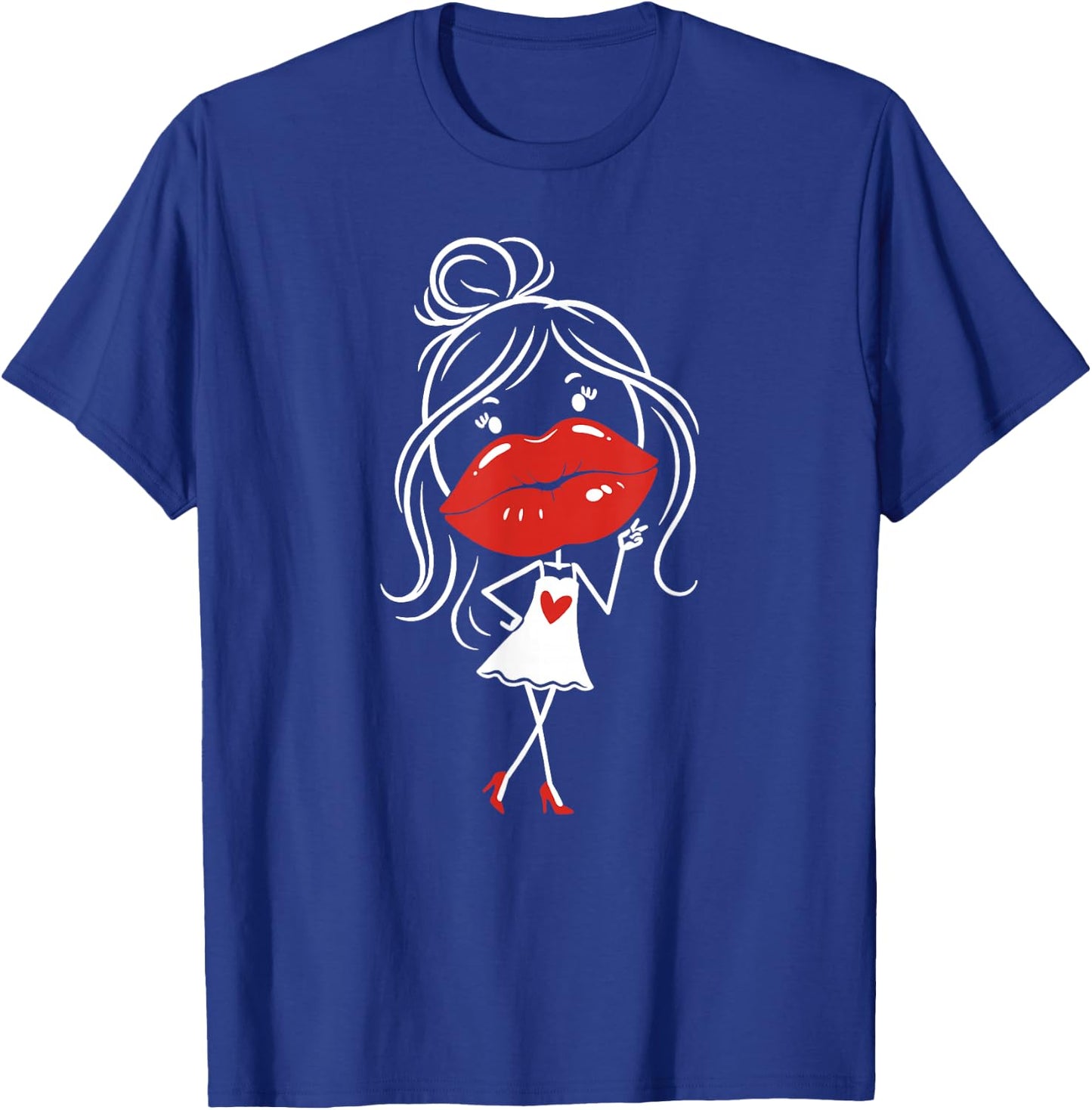 Lip Filler Injection Funny Sarcastic Beauty Glam Girl Red T-Shirt - T-Shirt | Royal