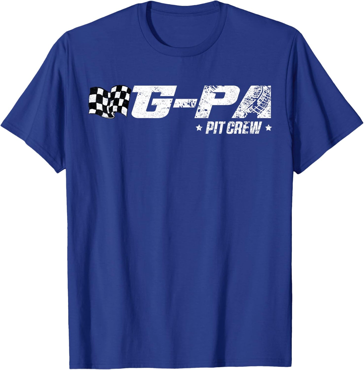 G-pa Pit Crew Race Car Birthday Family Racing T-Shirt - T-Shirt | Royal