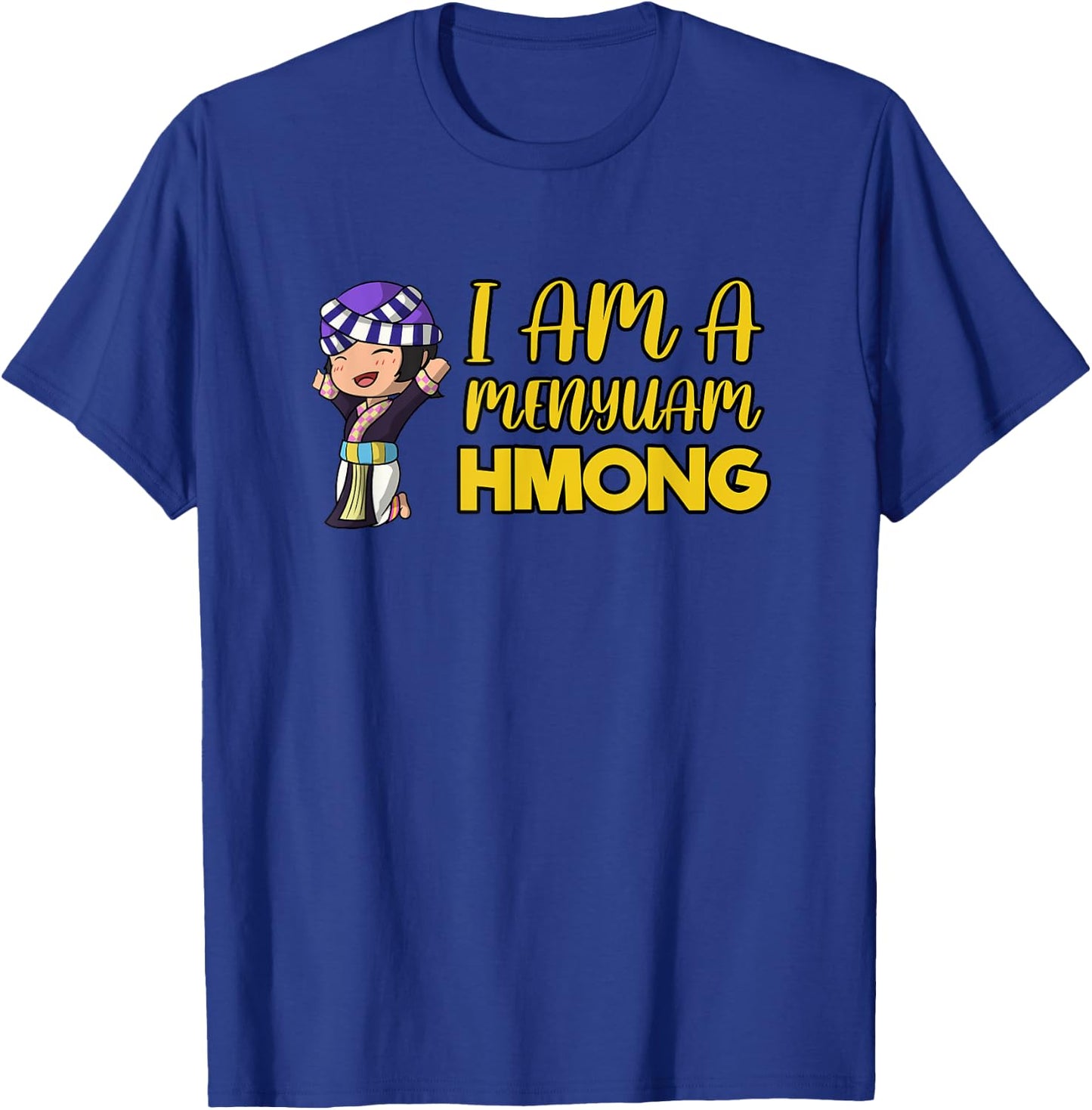 Hmong Miao Proud Traditional Girl Woman Hmoob Ethnic Sisters T-Shirt - T-Shirt | Royal