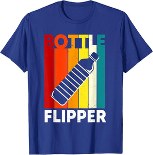 Retro Bottle Flipper Costume Bottle Flipping T-Shirt - T-Shirt | Royal