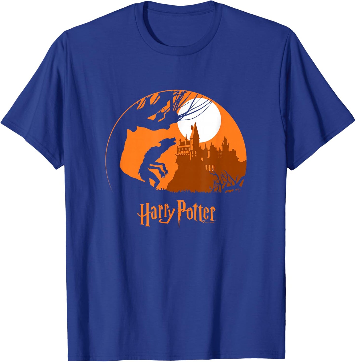 Harry Potter Halloween Werewolf Remus Lupin Silhouette T-Shirt - T-Shirt | Royal