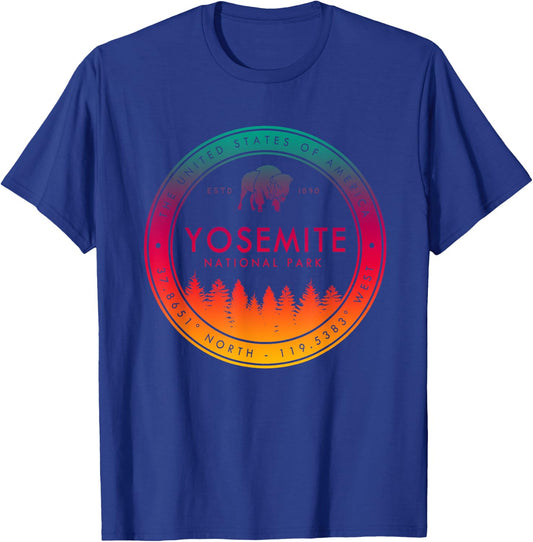 Yosemite National Park California Gifts Souvenir CA T-Shirt - T-Shirt | Royal