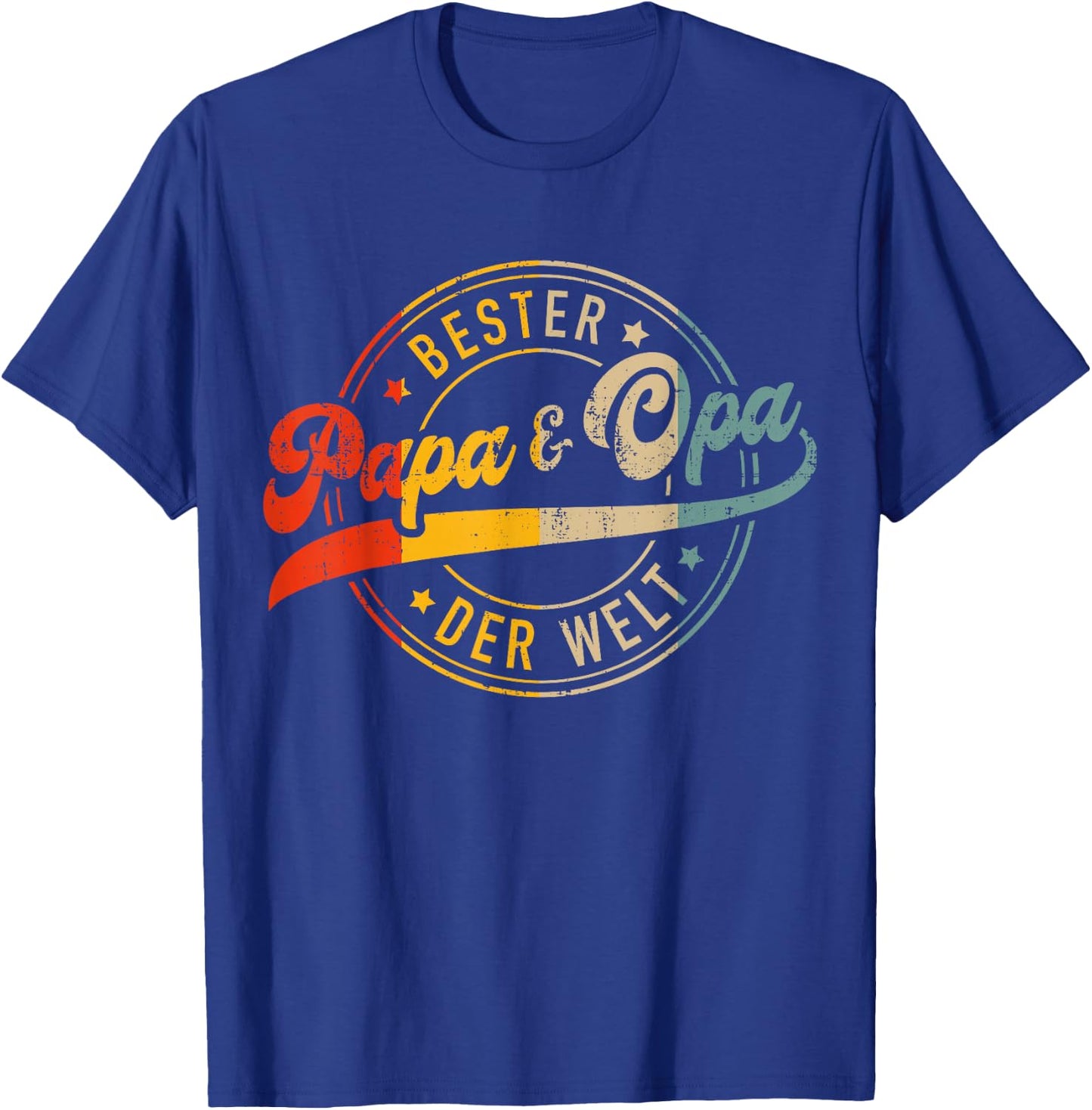 Bester Papa und Opa zum Vatertag, Geburtstag und Weihnachten T-Shirt - T-Shirt | Royal