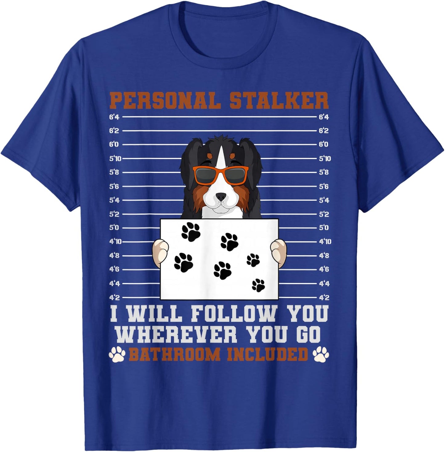 Australian Shepherd Aussie Herding Breed Personal Stalker T-Shirt - T-Shirt | Royal