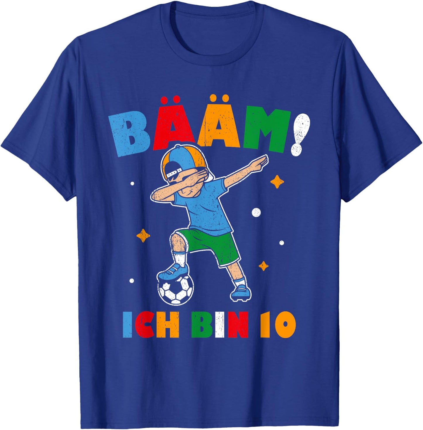 I Am 10 Dabbing Birthday Shirt 10 Years Boys Gift , black T-Shirt - T-Shirt | Royal