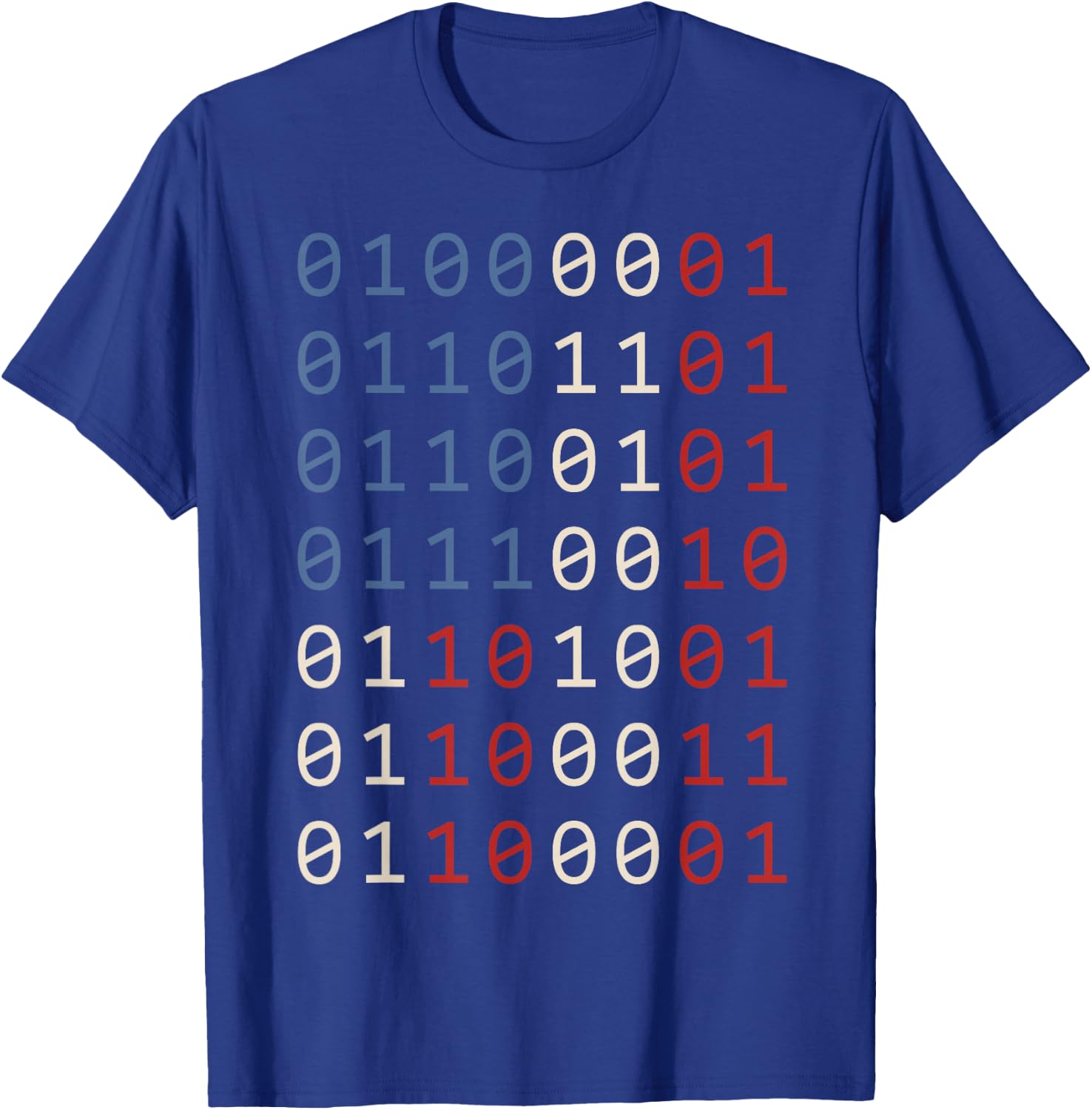 Patriotic Programmer Funny American Flag Software Developer T-Shirt - T-Shirt | Royal