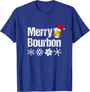 Bourbon Christmas Gift - Merry Bourbon T-Shirt - T-Shirt | Royal