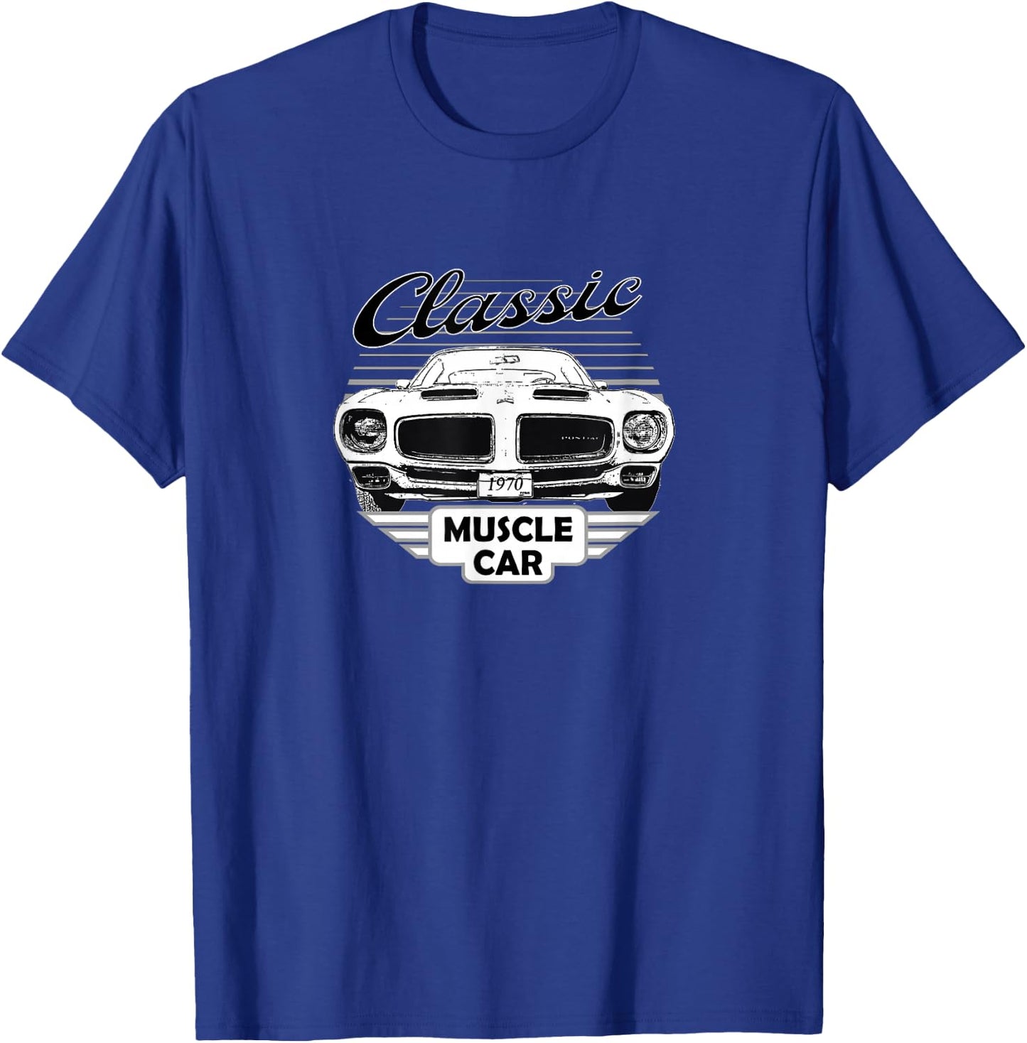Firebird Classic American Muscle Car 70s T-Shirt - T-Shirt | Royal