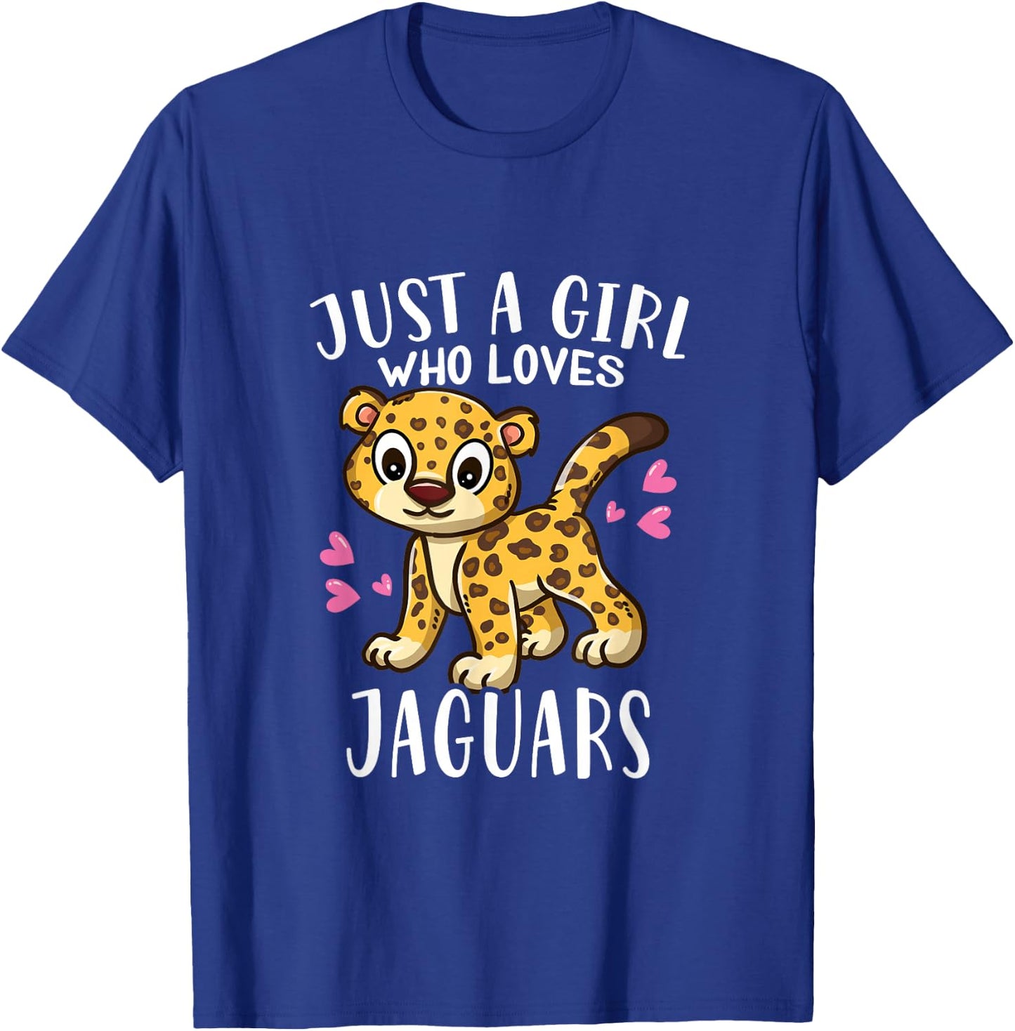 Funny Jaguar Lovers Just A Girl Who Loves Jaguars T-Shirt - T-Shirt | Royal