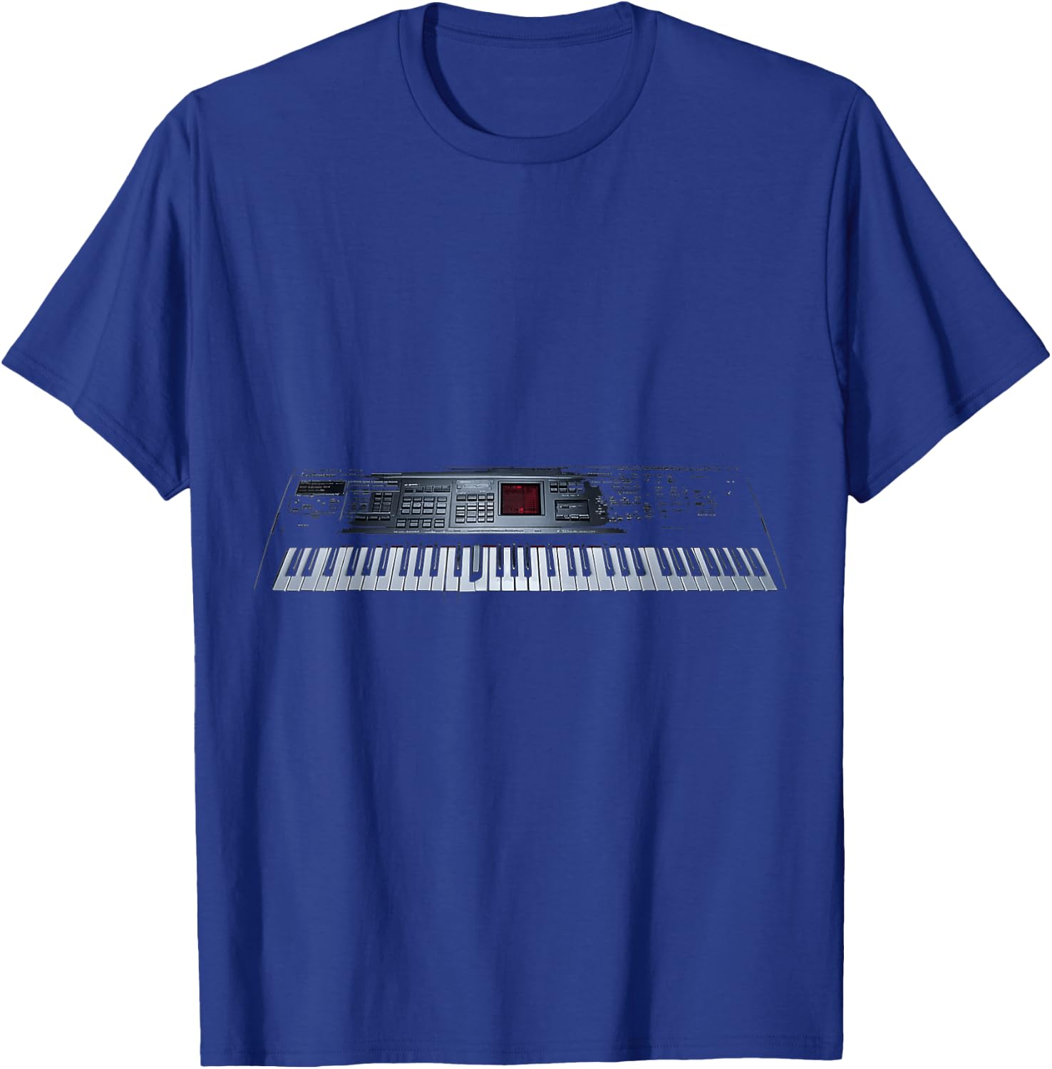 Keyboard Music Instrument Graphic Illustration Keyboard T-Shirt - T-Shirt | Royal