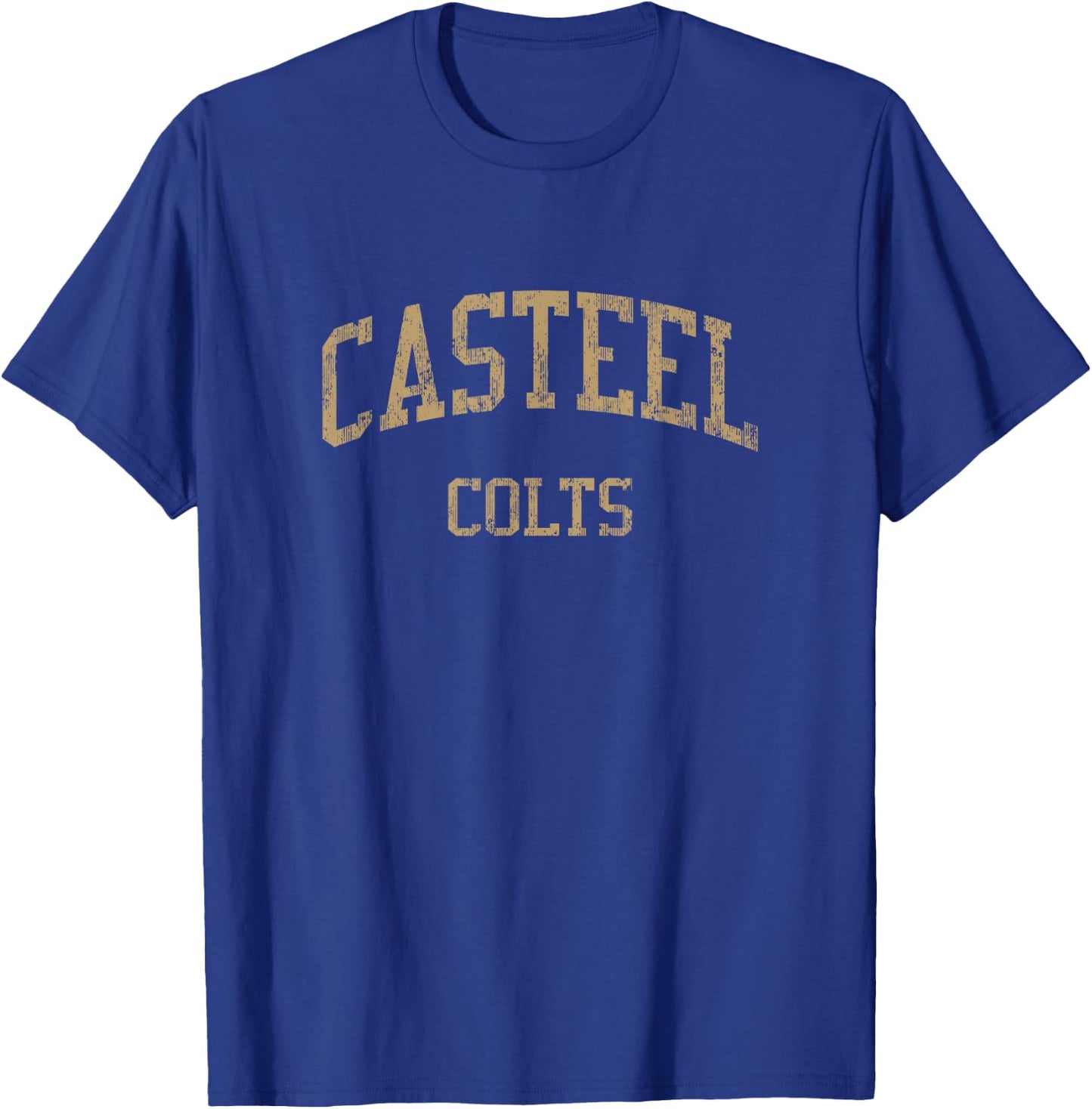 Casteel High School HS Queen Creek AZ Vintage Sports T-Shirt - T-Shirt | Royal