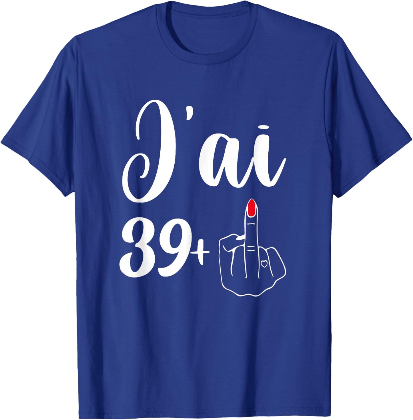 40th Birthday 40th Woman Funny Celebrating 40th Birthday , Black, S T-Shirt - T-Shirt | Royal