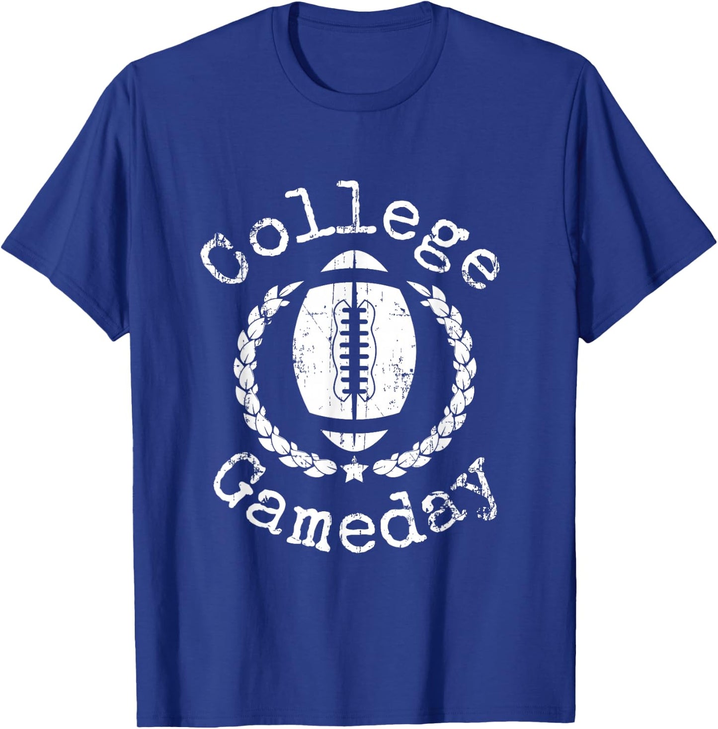 Vintage College Game Day Football Tail Gate T-Shirt - T-Shirt | Royal