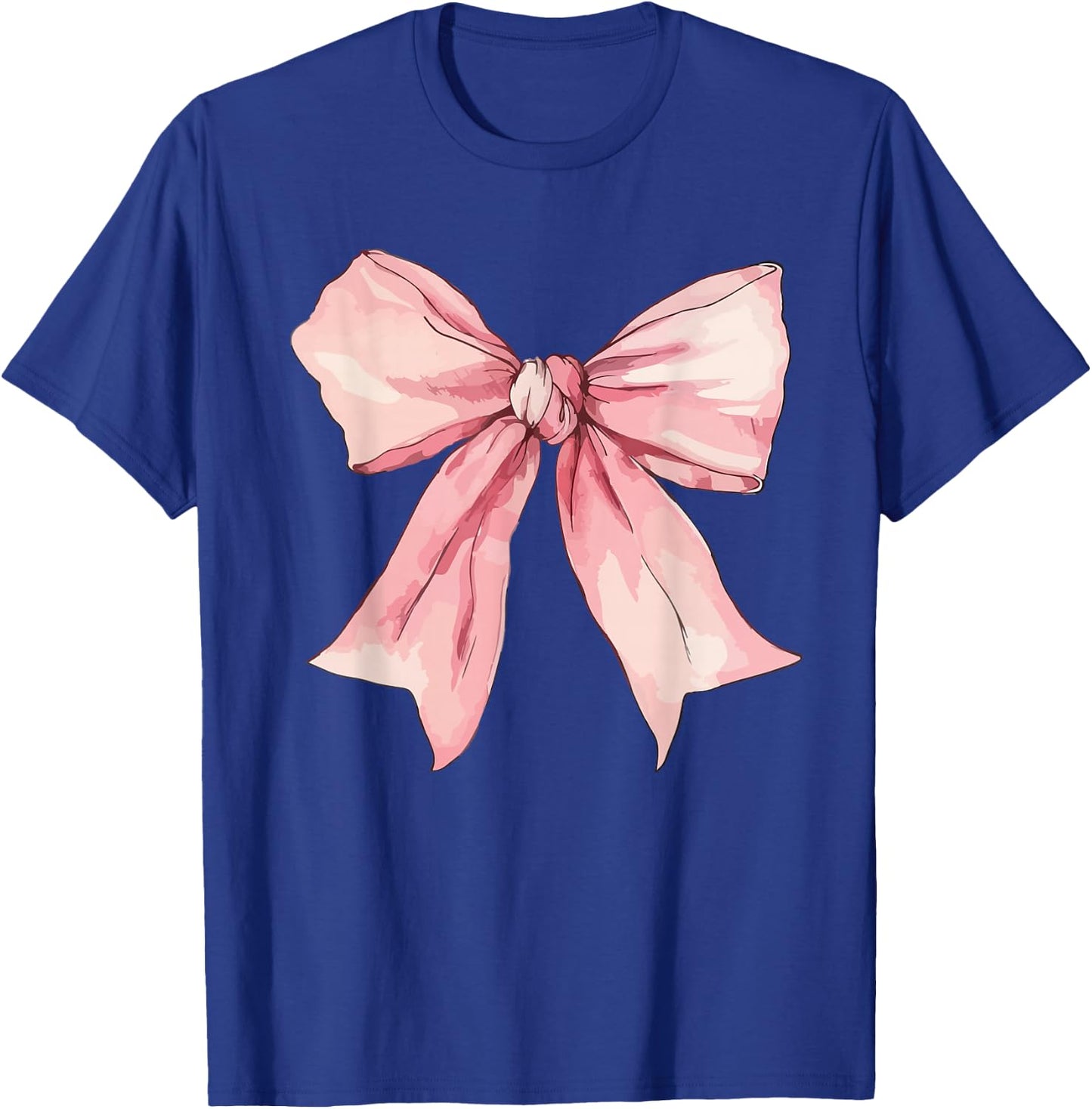 Cute Pink Coquette Bow Girls Pink Coquette Bow T-Shirt - T-Shirt | Royal