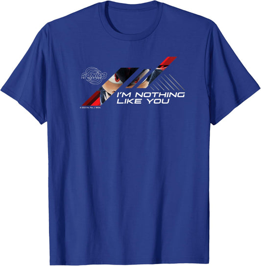 Sonic The Hedgehog 3 - Shadow I'm Nothing Like You T-Shirt - T-Shirt | Royal