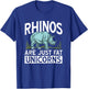 Fat Unicorns Zoology Animal Rhino Rhinoceros Funny Rhinos T-Shirt - T-Shirt | Royal