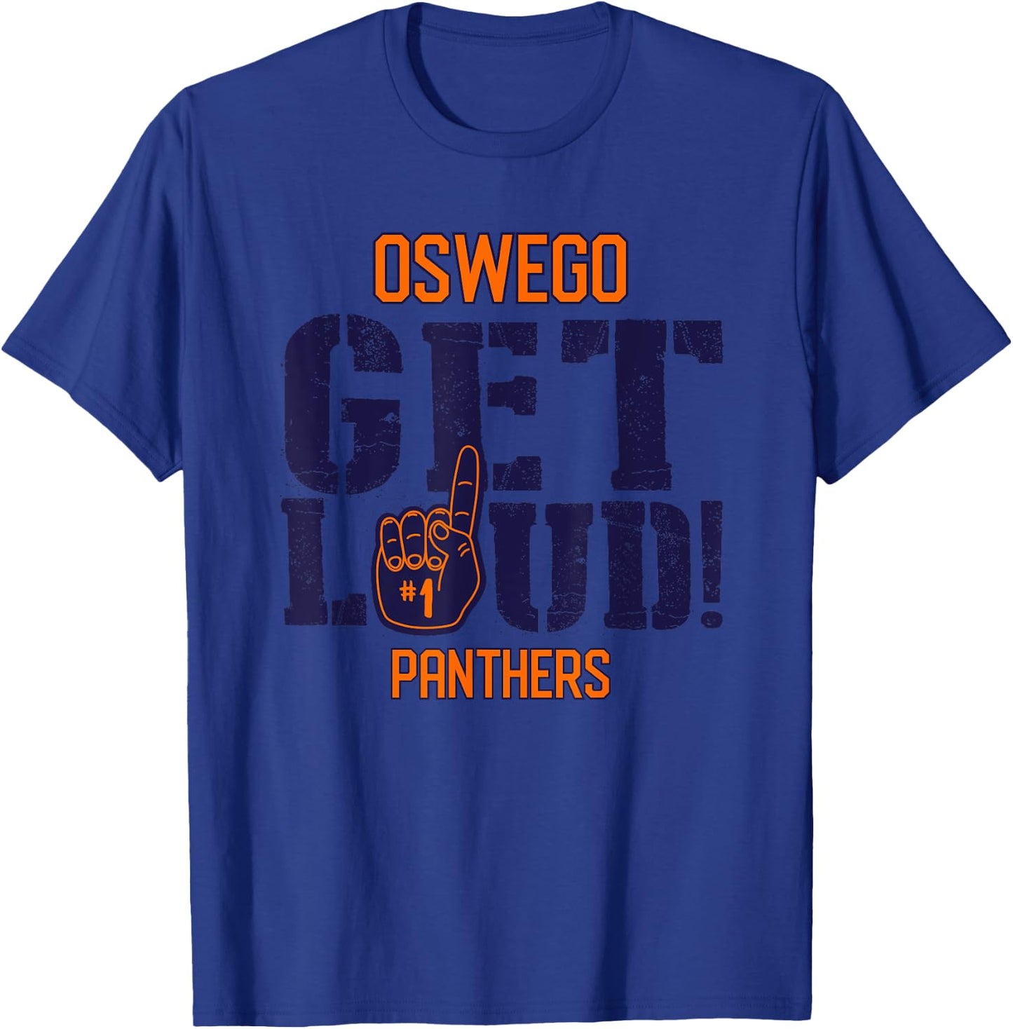 Oswego High School GET LOUD Panthers T-Shirt - T-Shirt | Royal