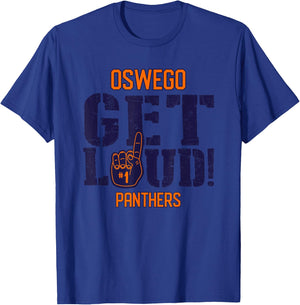 Oswego High School GET LOUD Panthers T-Shirt - T-Shirt | Royal