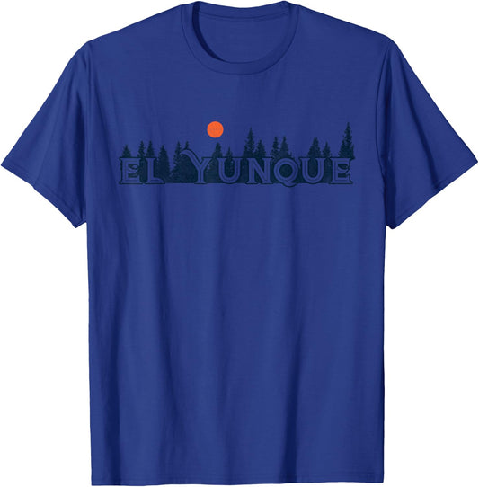 El Yunque National Forest Retro Vintage T-Shirt - T-Shirt | Royal