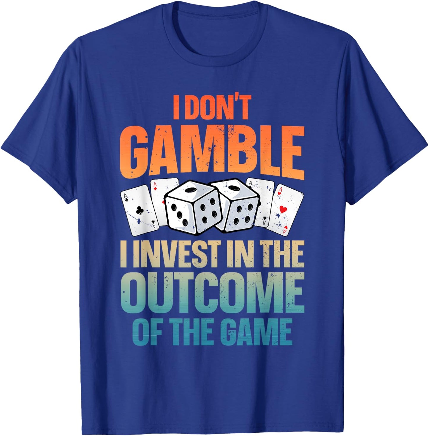 Funny Gambling Art Women Casino Poker Player Gambler T-Shirt - T-Shirt | Royal