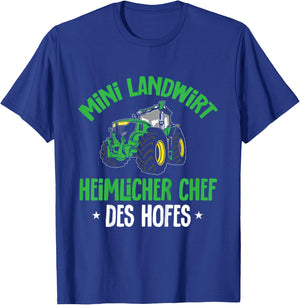 Kinder Mini Landwirt Heimlicher Chef Des Hofes Junge T-Shirt - T-Shirt | Royal