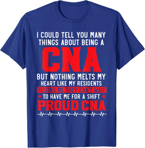Certified Nursing Assistant Medical Worker CNA T-Shirt - T-Shirt | Royal