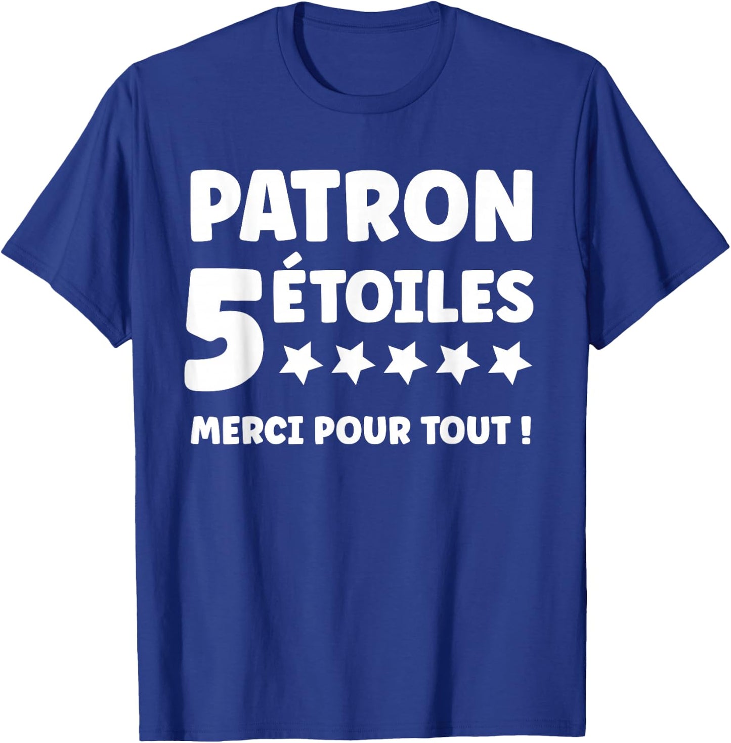 Humour Pattern 5 Stars Thank You for Everything Start Super Pattern T-Shirt - T-Shirt | Royal