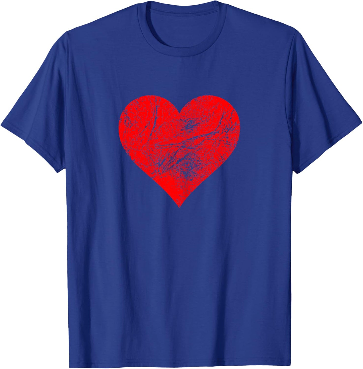 Women Love Red Heart Casual Valentine's Day Graphic Tops , black T-Shirt - T-Shirt | Royal
