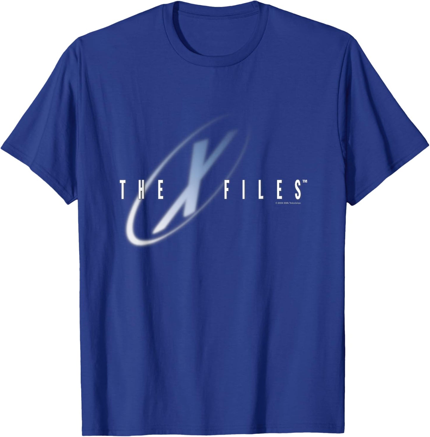 X-Files Iconic Big Chest Text Logo T-Shirt - T-Shirt | Royal