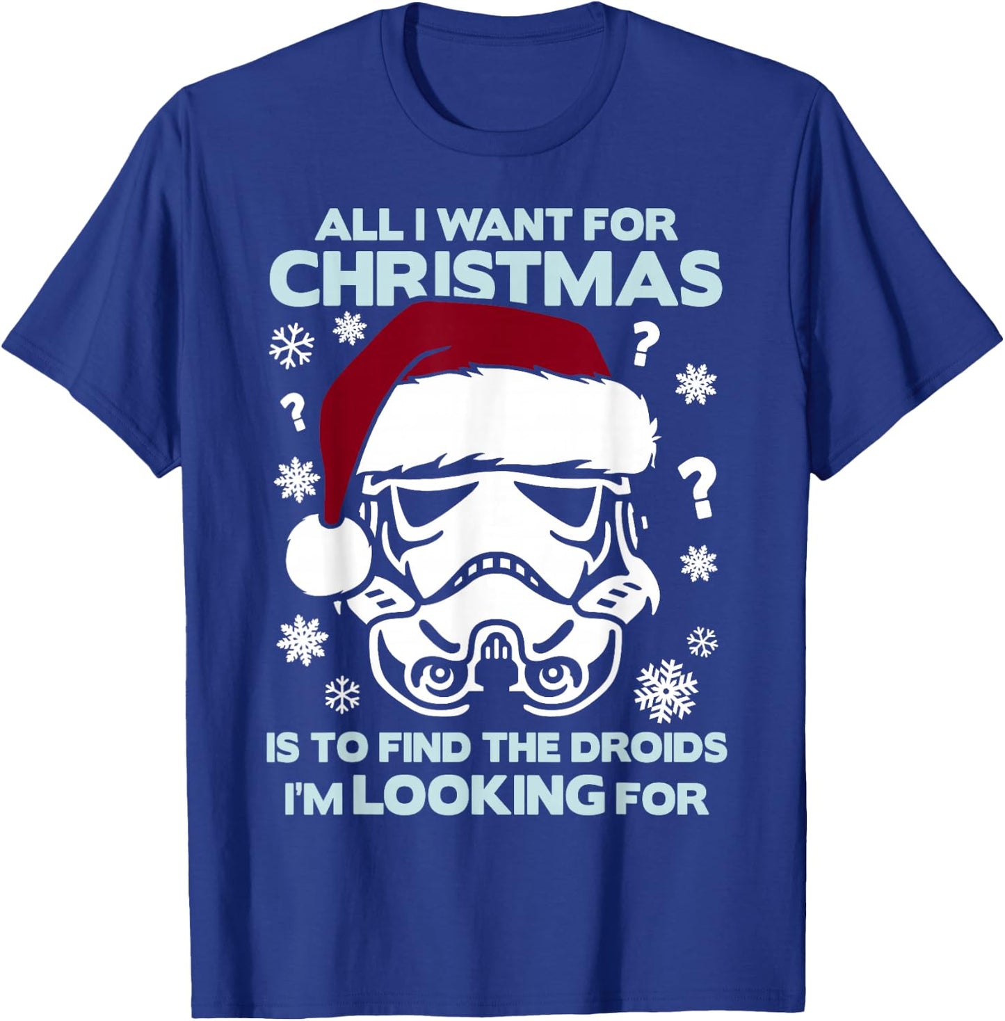 Star Wars Storm Trooper Droid Looking Christmas T-Shirt - T-Shirt | Royal