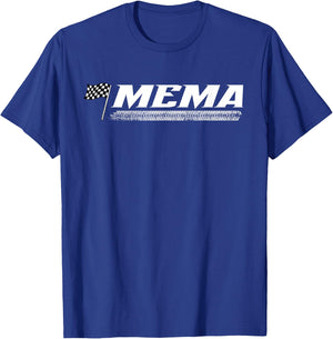 Racing Birthday Party Matching Family Pit Crew Mema T-Shirt - T-Shirt | Royal