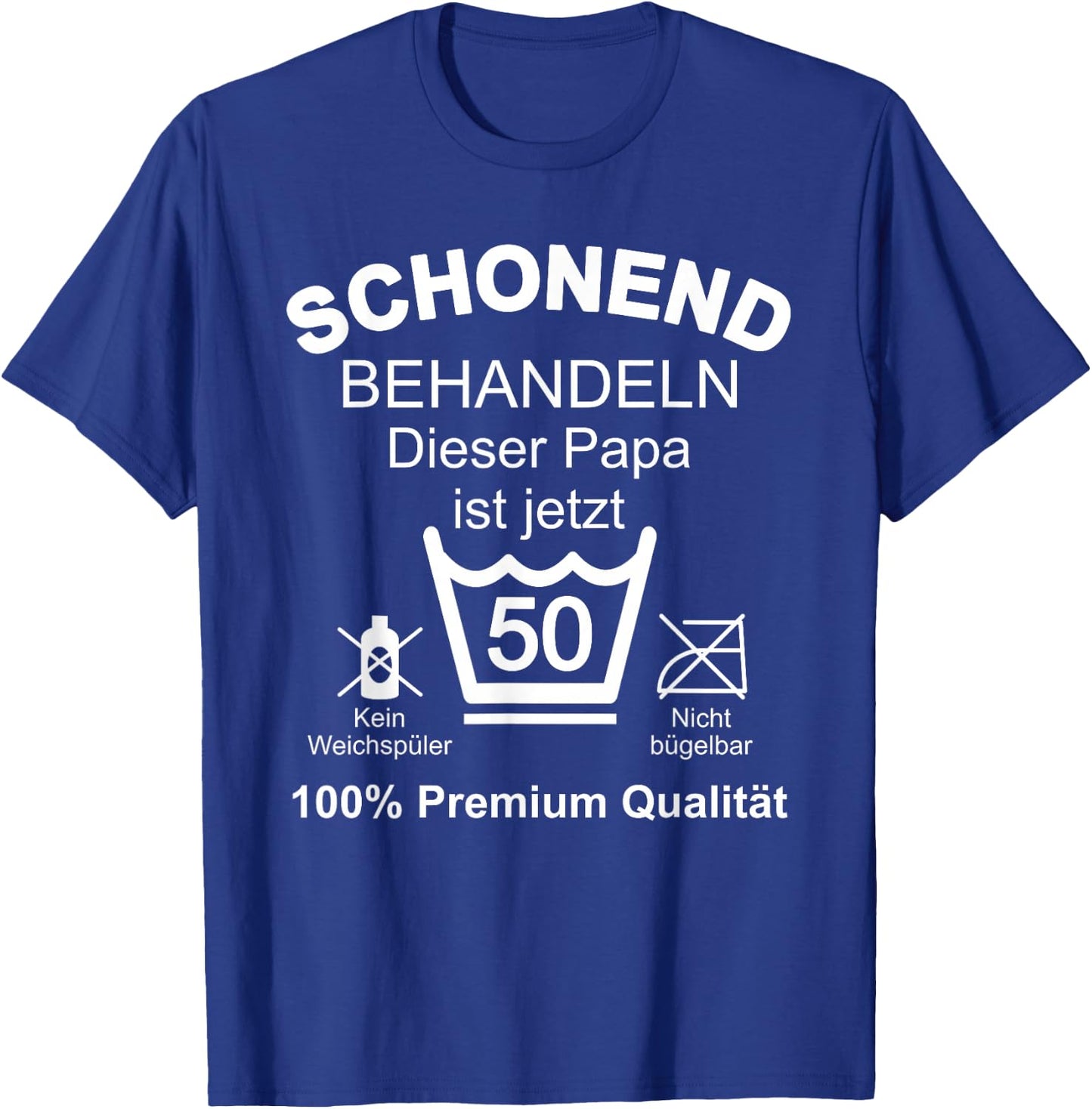 50 Geburtstag Mann 50er Papa 50 Jahre Vater Männer T-Shirt - T-Shirt | Royal