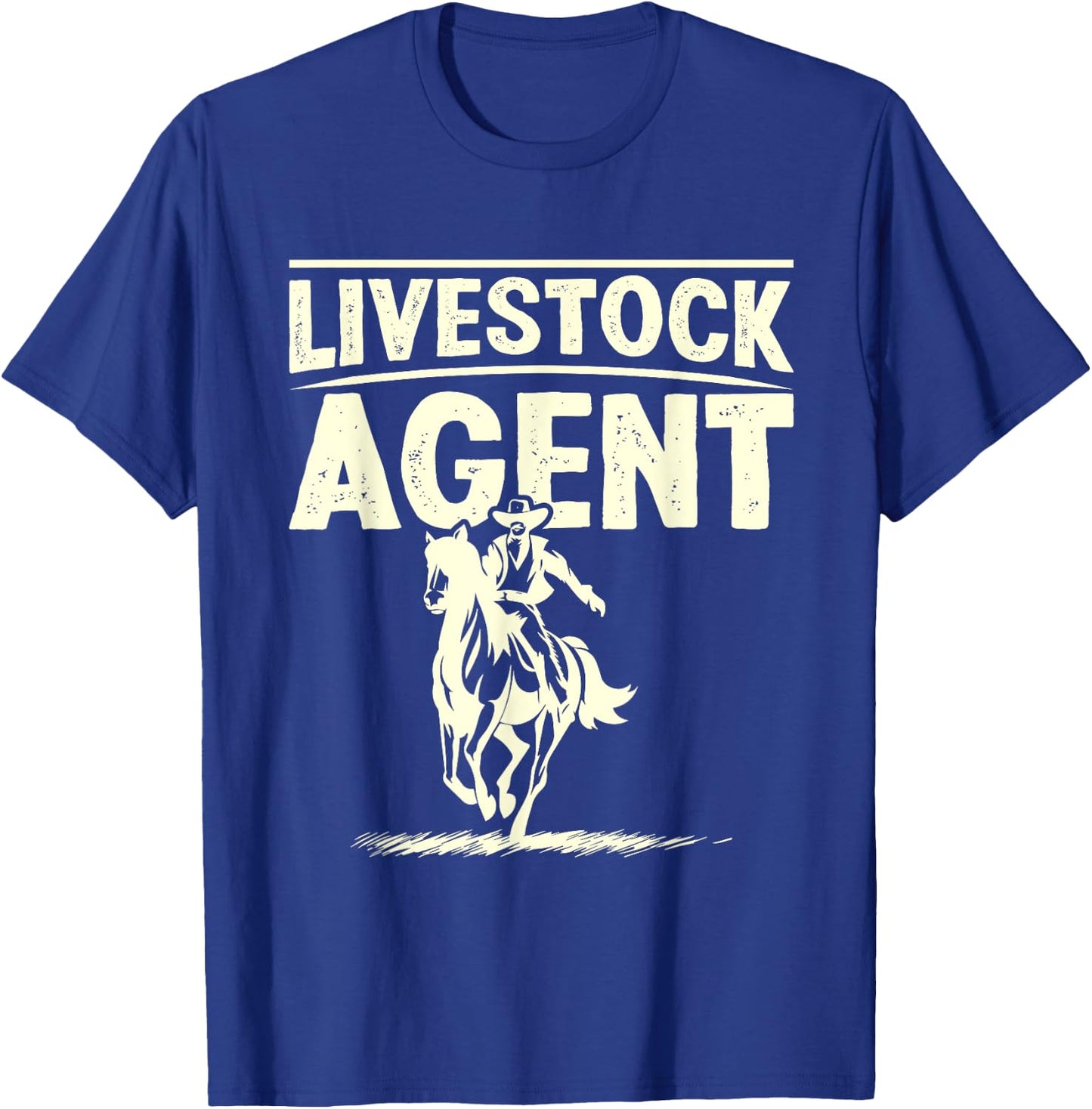 Livestock Agent I Cowboy , black T-Shirt - T-Shirt | Royal