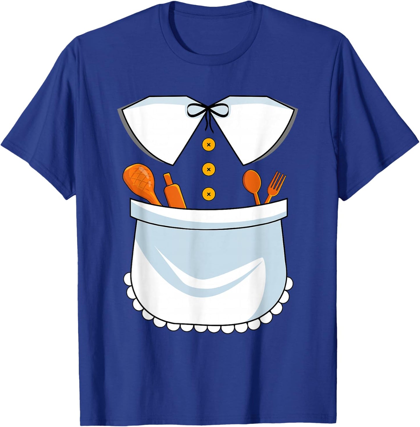 Pilgrim Costume Lady Happy Thanksgiving Kids Girls Women T-Shirt - T-Shirt | Royal