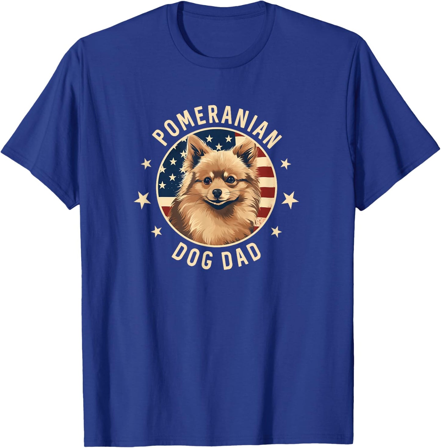 Pomeranian Gifts , Pomeranian Dog Dad T-Shirt - T-Shirt | Royal